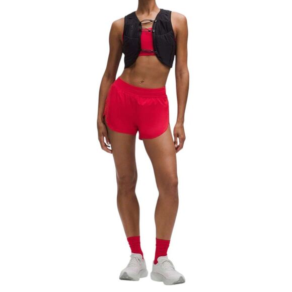 Lululemon Fast and Free High-Rise Classic-Fit Short 3" *Lulu Red - Picture 8 of 9